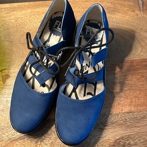 NWOB Blue Fly London Wedge Samdals Sz 37